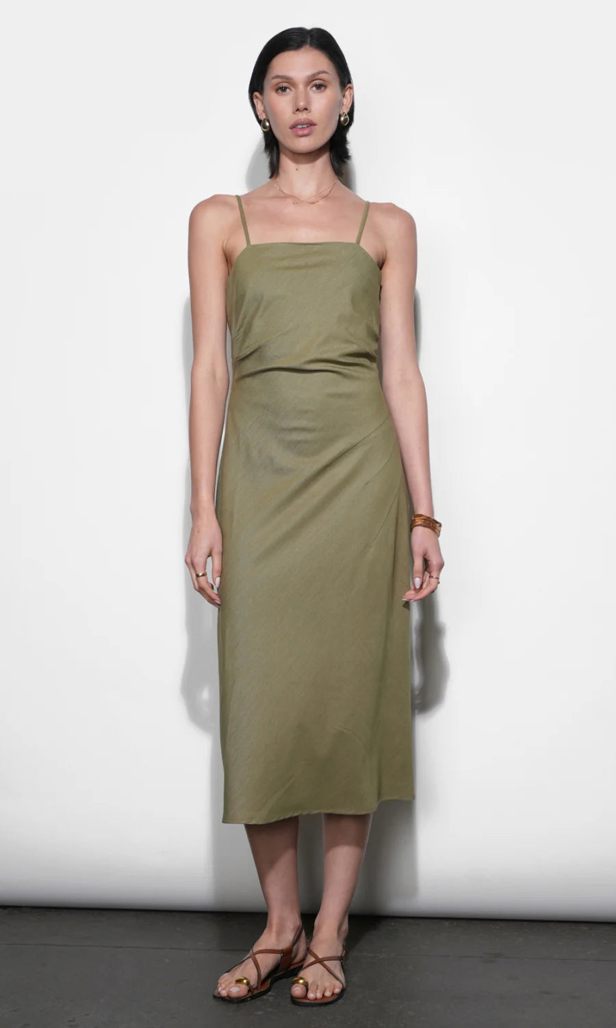 cinched waist midi dress Snap & Slay Beauty- Cinched Waist Midi Dress (New!) (3 colors!)