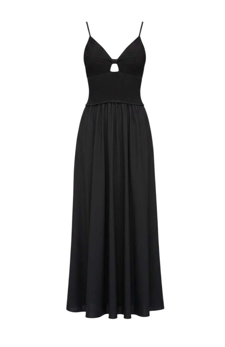 knot front cocktail dress Caro Knot Front Maxi Dress